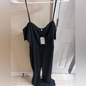 Off the shoulder/ Spaghetti strap Jumpsuit- XL